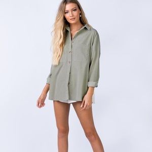 Sage long sleeve top